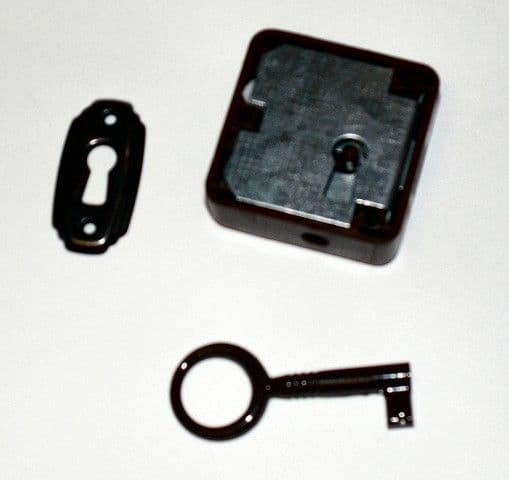 Internal Door Lock & Key Brown