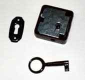 Internal Door Lock & Key (Brown)