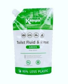 Kampa Dometic Kampa Green Toilet Fluid And Rinse 1L Eco Pouch