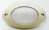 Lumo Oval Inset Light 12V Champagne PUSHLIGHT