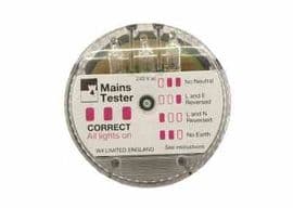 Mains polarity tester plug