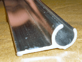 Motorhome camper aluminium rail Awning/Skirt Rail 3 Metre Length