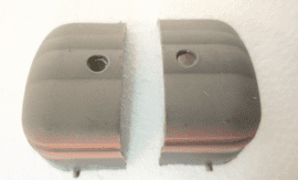 Motorhome camper aluminium rail Plastic End Cap 3 (pair) pec3
