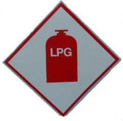 Motorhome camper gas LPG Sticker