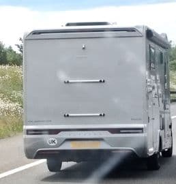 Motorhome camper van Fiamma bike rack support bars