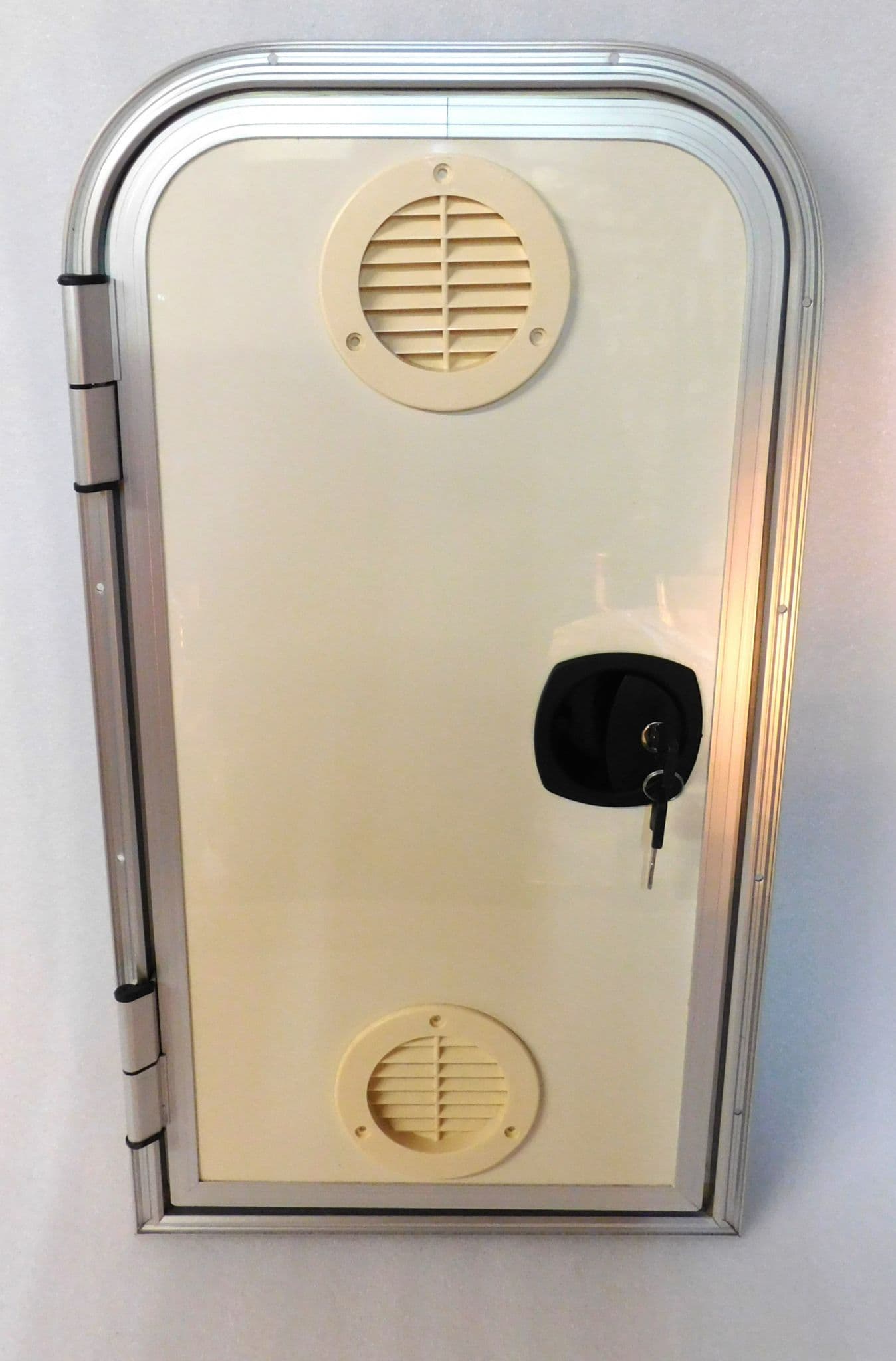 Caravan Rear Locker MOTORHOME CARAVAN ALUMINIUM LOCKER DOOR R/HAND