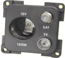 Motorhome caravan boat CBE 12V (Auto) + TV + Satellite Grey