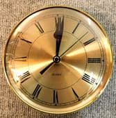 Motorhome caravan boat, recess wall clock gold