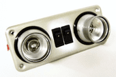 Motorhome caravan camper boat Double Eyeball Spotlight Champagne