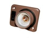 Motorhome caravan camper boat Eyeball Spotlight Brown 12V