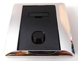 Motorhome caravan camper Clipsal fused spur black 13A SILVER MIRROR