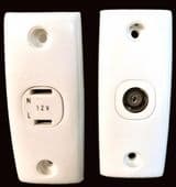 Motorhome Caravan Clipsal 12v & aerial architrave