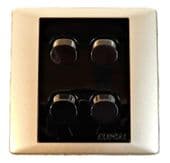 Motorhome caravan Clipsal 4 bank  switch