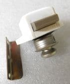Motorhome caravan door cupboard pushlock white