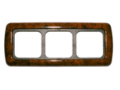Motorhome caravan electrics CBE Triple Frame (Walnut)