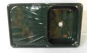 Motorhome caravan kitchen sink enamel GREEN.
