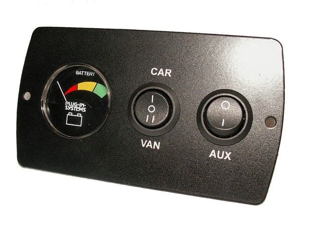Motorhome Caravan Plug In System Control Panel 2 Black