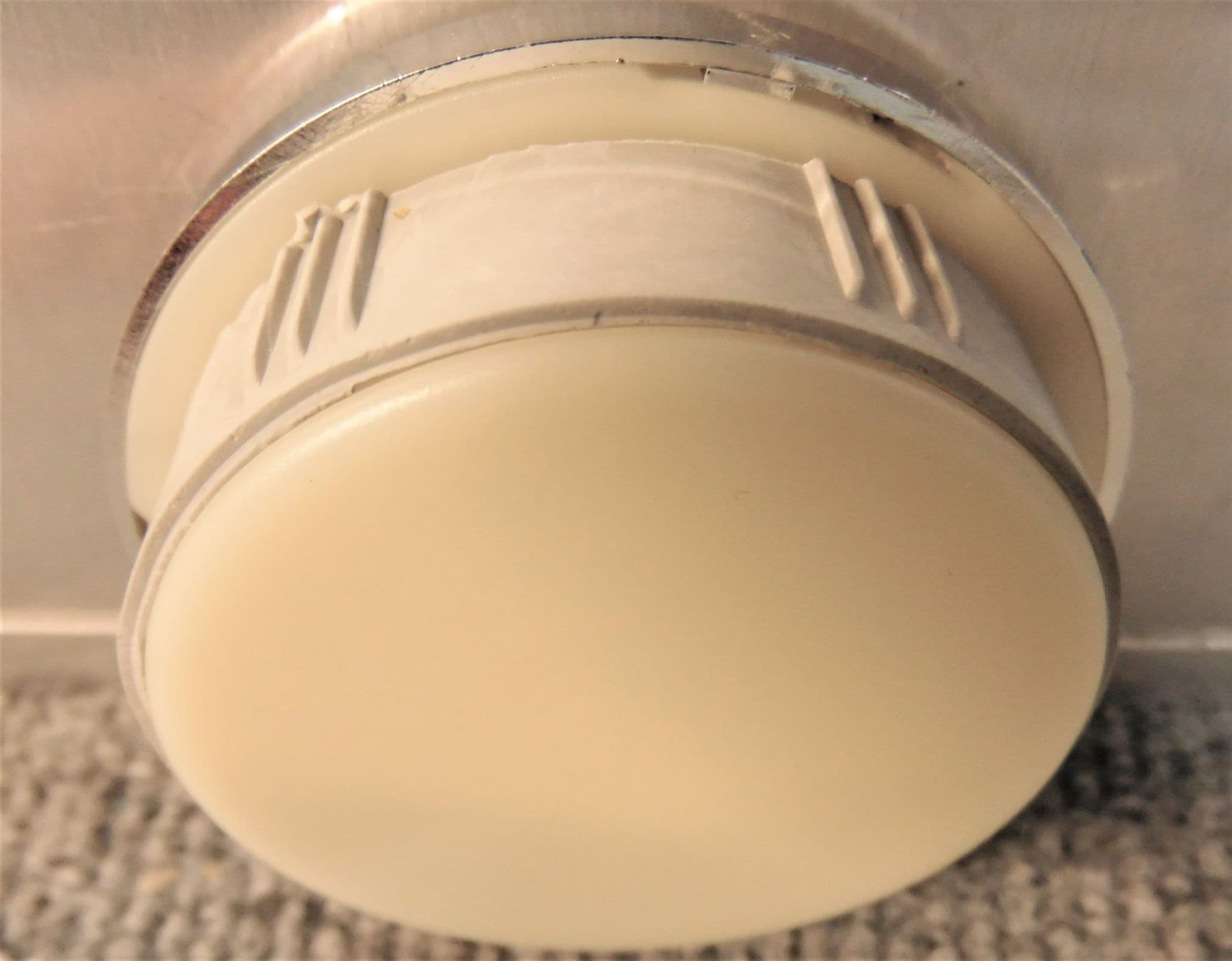 Motorhome caravan small recess wall clock Gold edge EN3