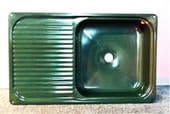 Motorhome caravan Spinflo kitchen sink & drainer dk green