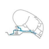 Perfect Roof Dometic Awning Brackets Ducato H2 / Jumper / Boxer