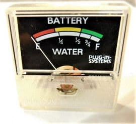 Plug in systems battery water level gauge