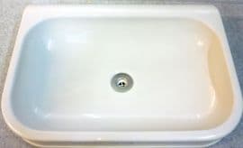 Replacement tip up/drop down sink grey