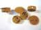 ROUND FURNITURE FIXING BLOCKS DIY SELF BUILD SCREW BLOCKS COVERS X 25