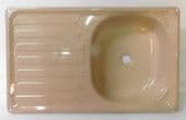 Spinflo Cream Enamel kitchen sink caravan motorhome
