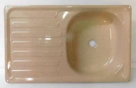 Spinflo Cream Enamel kitchen sink caravan motorhome