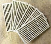 STATIC CARAVAN ETC SURFACE VENT CREAM PACK 100 !!