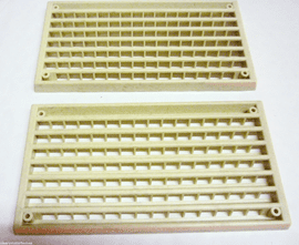 Static caravan Surface  Air vents  cream Pack of 2 grilles Motorhome Boat.