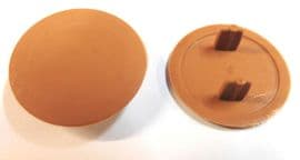 Tan/cherry screw block covers  bc1