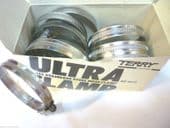 TERRY Stainless Ultra hose clamp  JUBILEE CLIP pack 10 fasteners 55-70MM