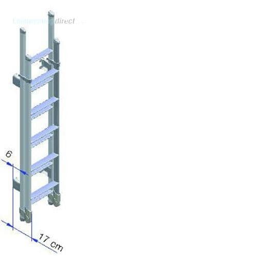 THULE Exterior Folding Back Ladder SLIGHTLY DENTED