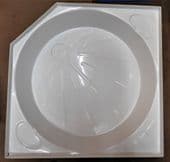 White plastic shower tray 685 x 685mm