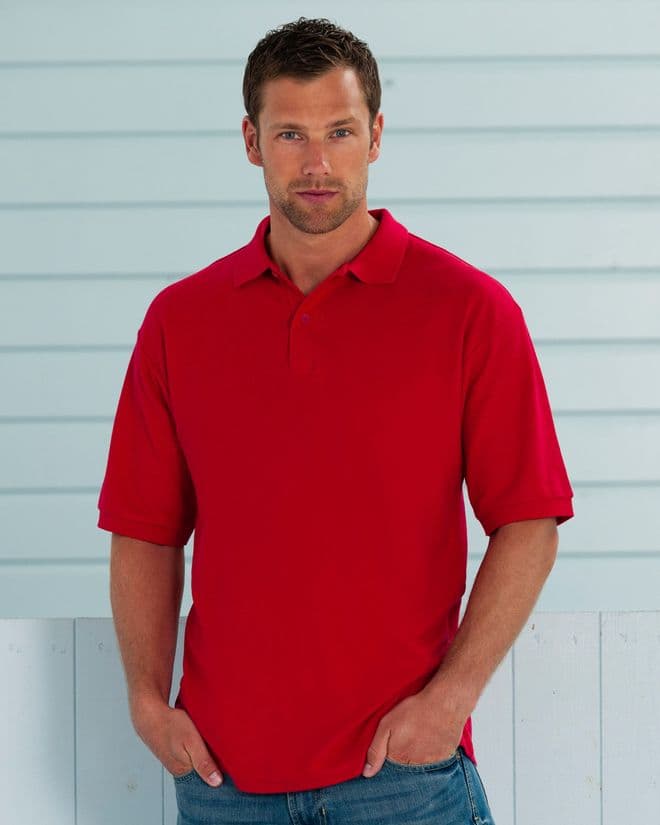 539M RUSSELL MENS CLASSIC POLYCOTTON POLO