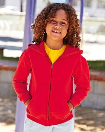 62045 Fruit Of The Loom Children's Classic Hooded Sweat Jacket