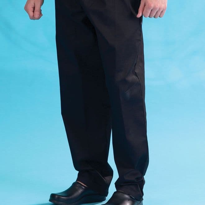 DC18B Dennys Black Elasticated Trouser