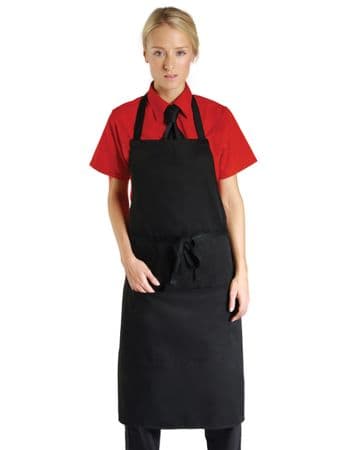 DP55CNQ Dennys Low Cost Bib Apron With Pocket
