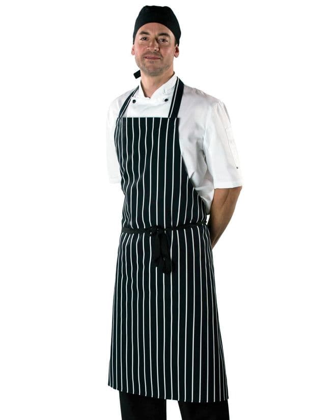 DP85 Dennys Large Cotton Striped Apron