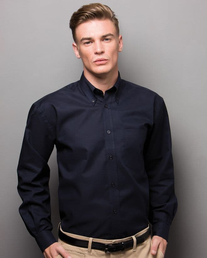 KK351 Kustom Kit Men's Workwear Long Sleeve Oxford Shirt