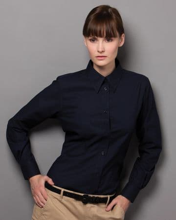 KK361 Kustom Kit Ladies' Workwear Long Sleeve Oxford Shirt