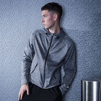 MS/TL550 Lightweight Running Hoodie With Reflective Tape With Marlow Striders Logos