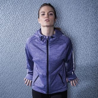MS/TL551 Women's Lightweight Running Hoodie With Marlow Striders Logos
