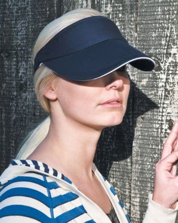 RC48 Result Headwear Herringbone Sun Visor with Sandwich Peak