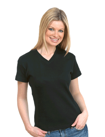 UC319 Uneek Ladies Classic V-NecK T-Shirt