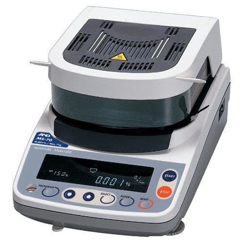 A&D Weighing | MS 70 Moisture Analyser | Oneweigh.co.uk