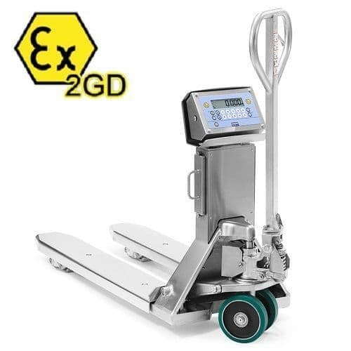 Dini Argeo Zone 1/21 ATEX Stainless Steel Pallet Truck Scale - TPW20IEX2GD - 500/1000/2000kg x 0.2/0.5/1kg