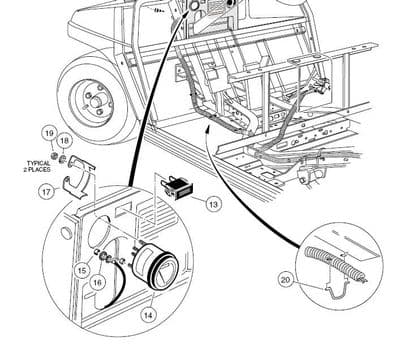 Club Car, Fuel Gauge (OEM)