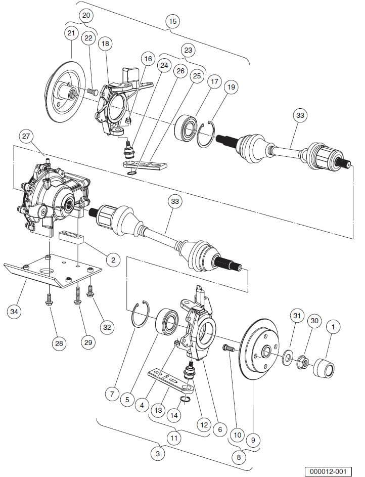 Club Car Stud Wheel Lug CA